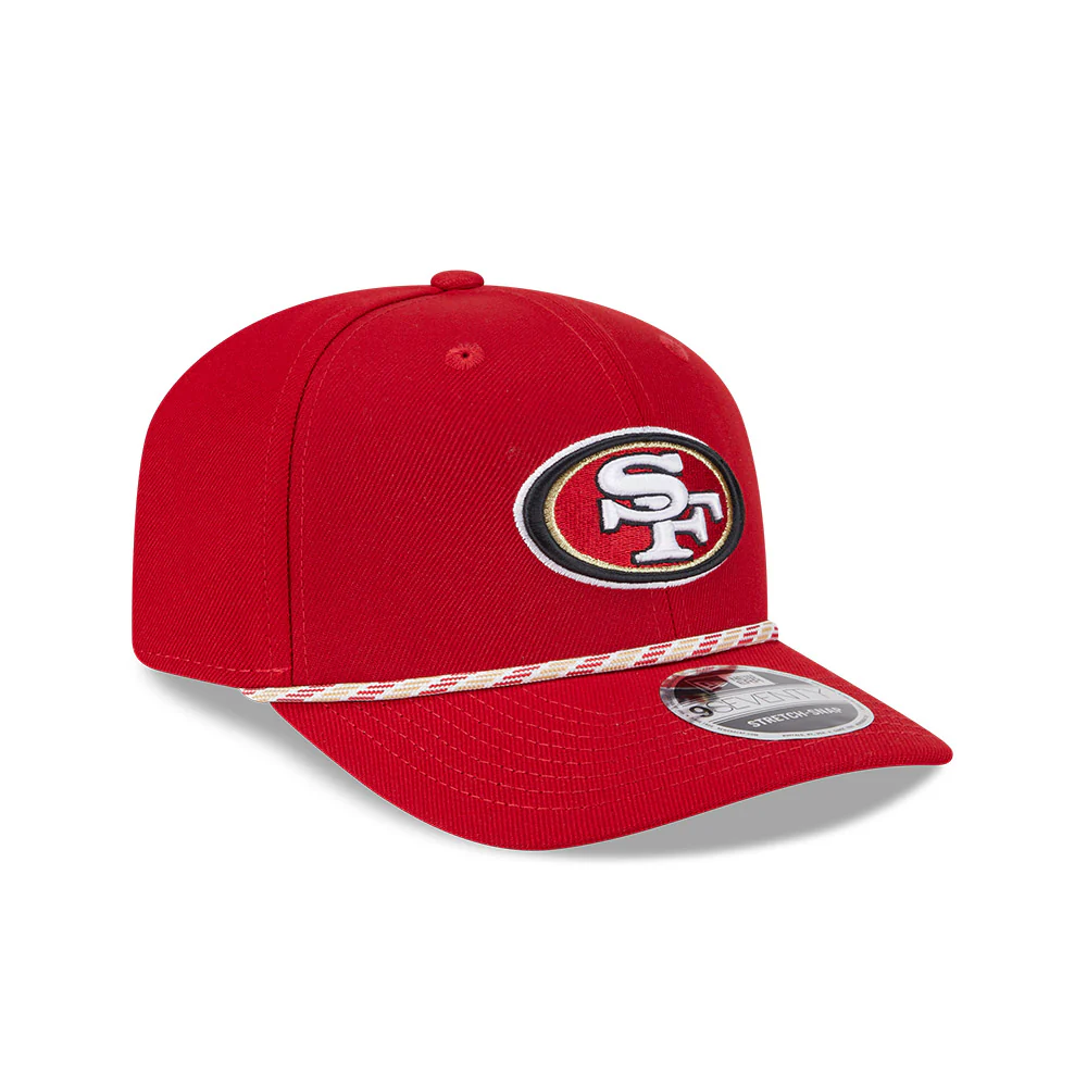 NFL San Francisco 49ers New Era Multicolor Rope 9SEVENTY Stretch-Snapback Hat - Red - Image 2