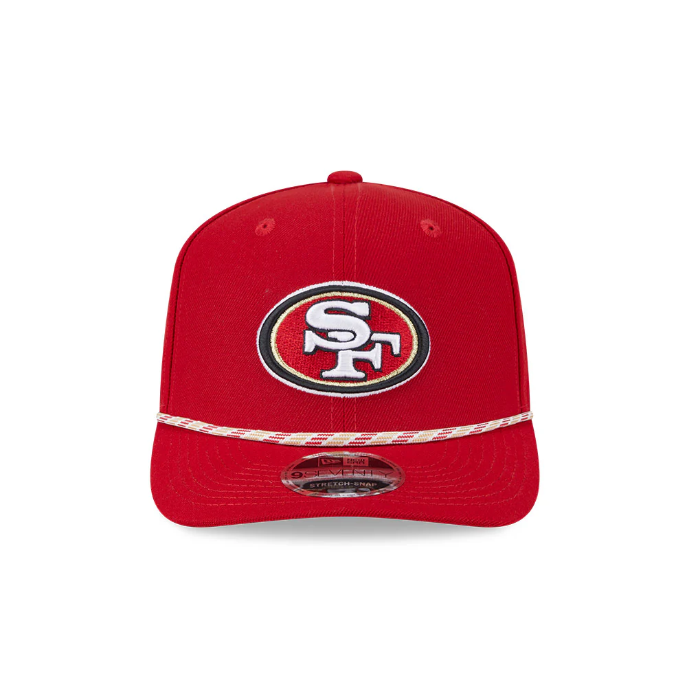 NFL San Francisco 49ers New Era Multicolor Rope 9SEVENTY Stretch-Snapback Hat - Red - Image 3