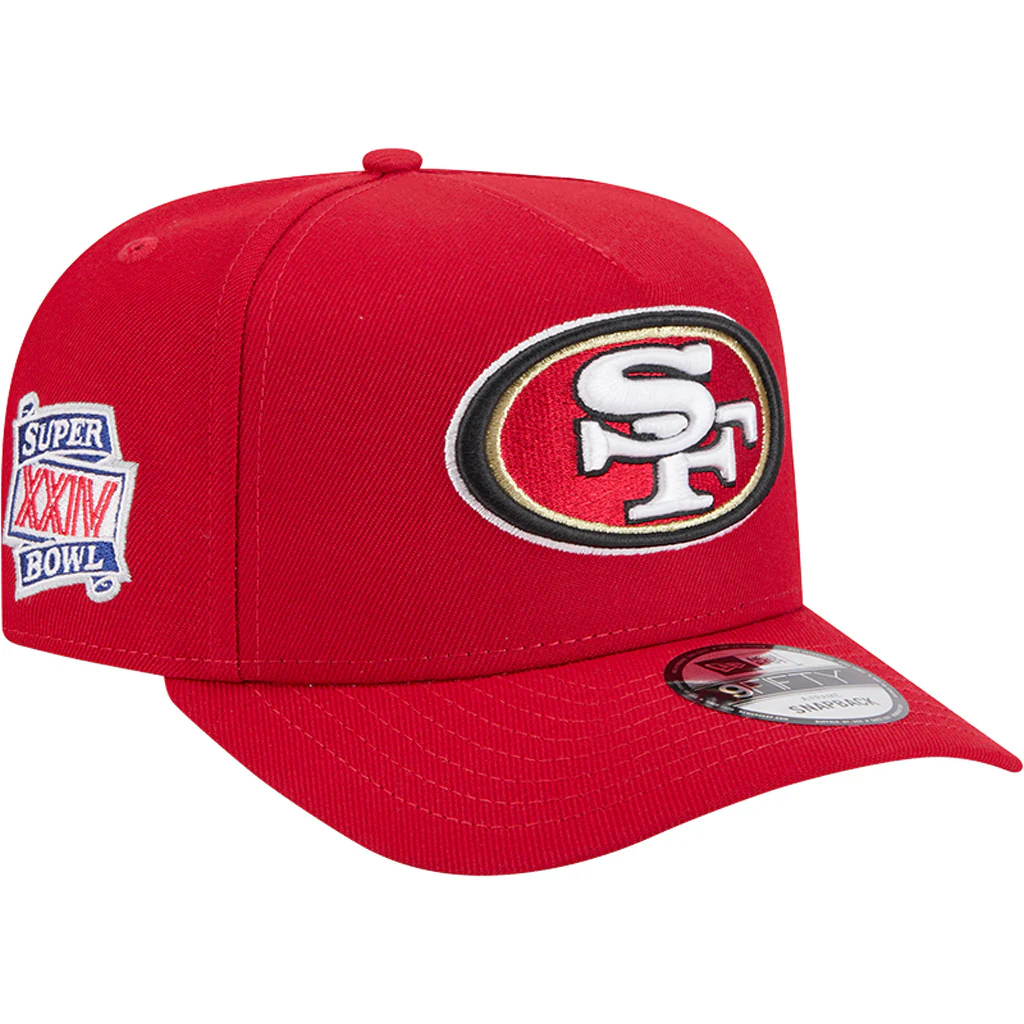 NFL San Francisco 49ers New Era OTC 9FIFTY A-Frame Hat - Red - Image 2