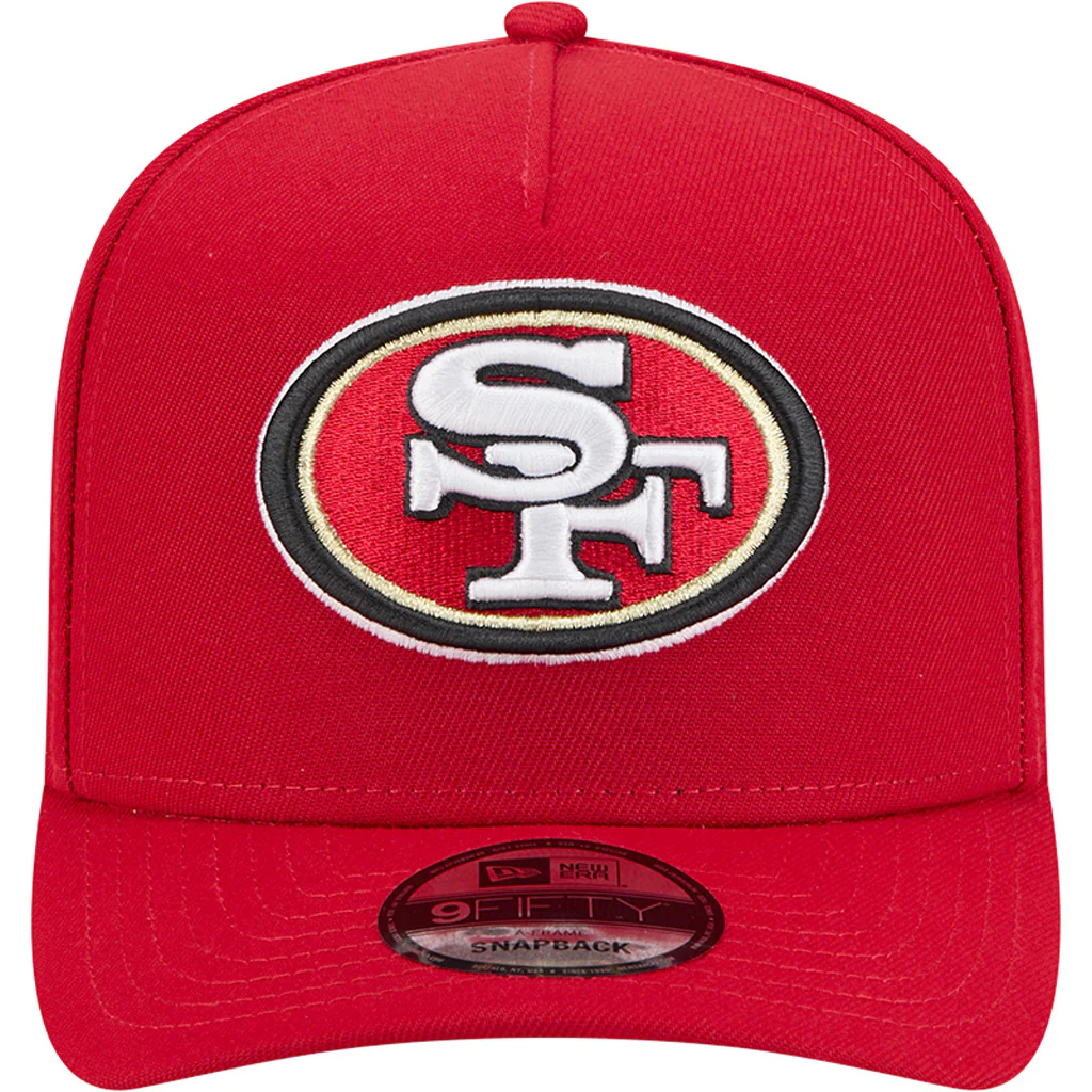 NFL San Francisco 49ers New Era OTC 9FIFTY A-Frame Hat - Red - Image 3