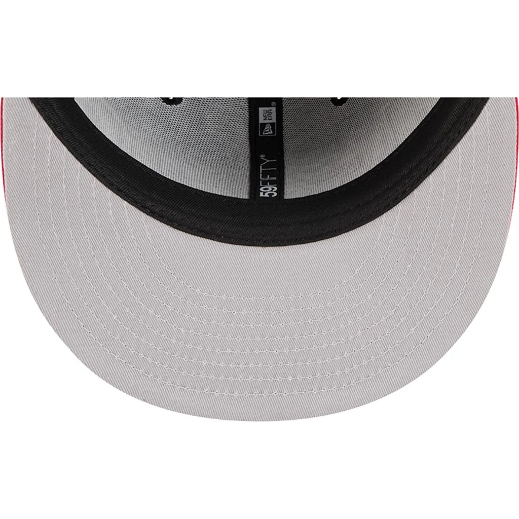 NFL San Francisco 49ers New Era Satin 59FIFTY Fitted Hat - Black - Image 5