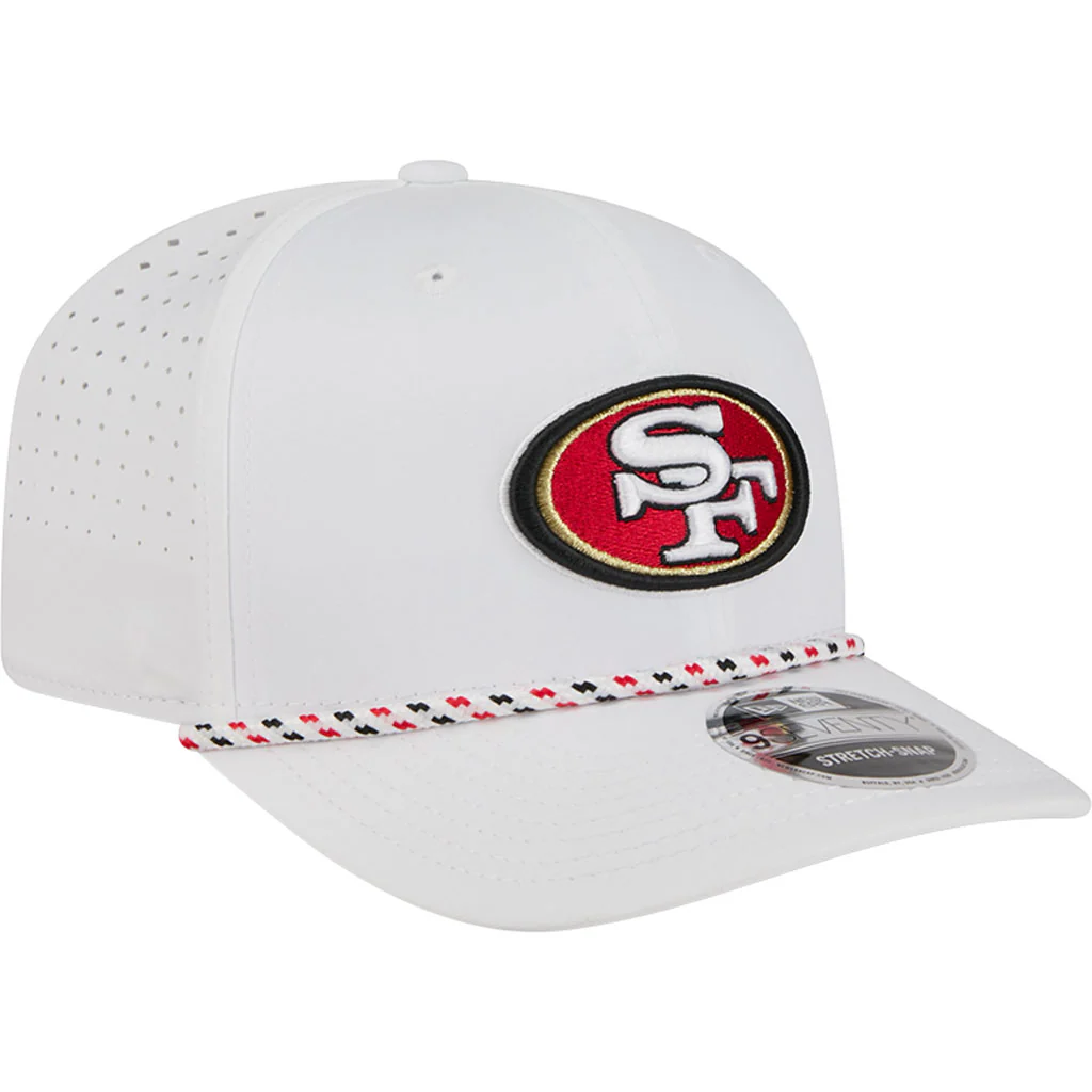NFL San Francisco 49ers New Era Sport 9SEVENTY Stretch Snapback Hat - White - Image 2
