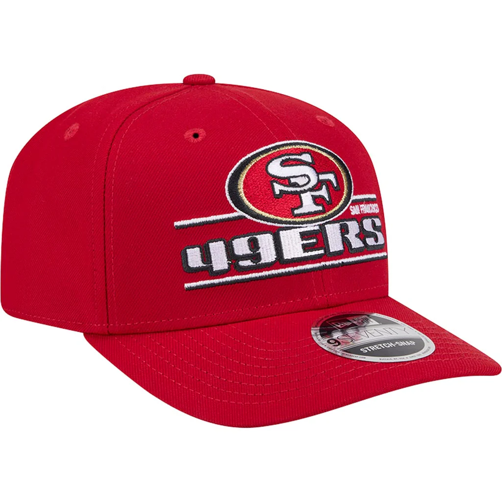 NFL San Francisco 49ers New Era Stated 9SEVENTY Stretch-Snapback Hat - Red - Image 2