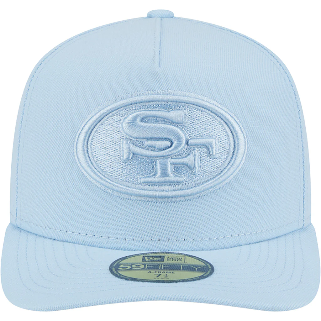 NFL San Francisco 49ers New Era Tonal Blue 59FIFTY A-Frame Fitted Hat - Blue - Image 2
