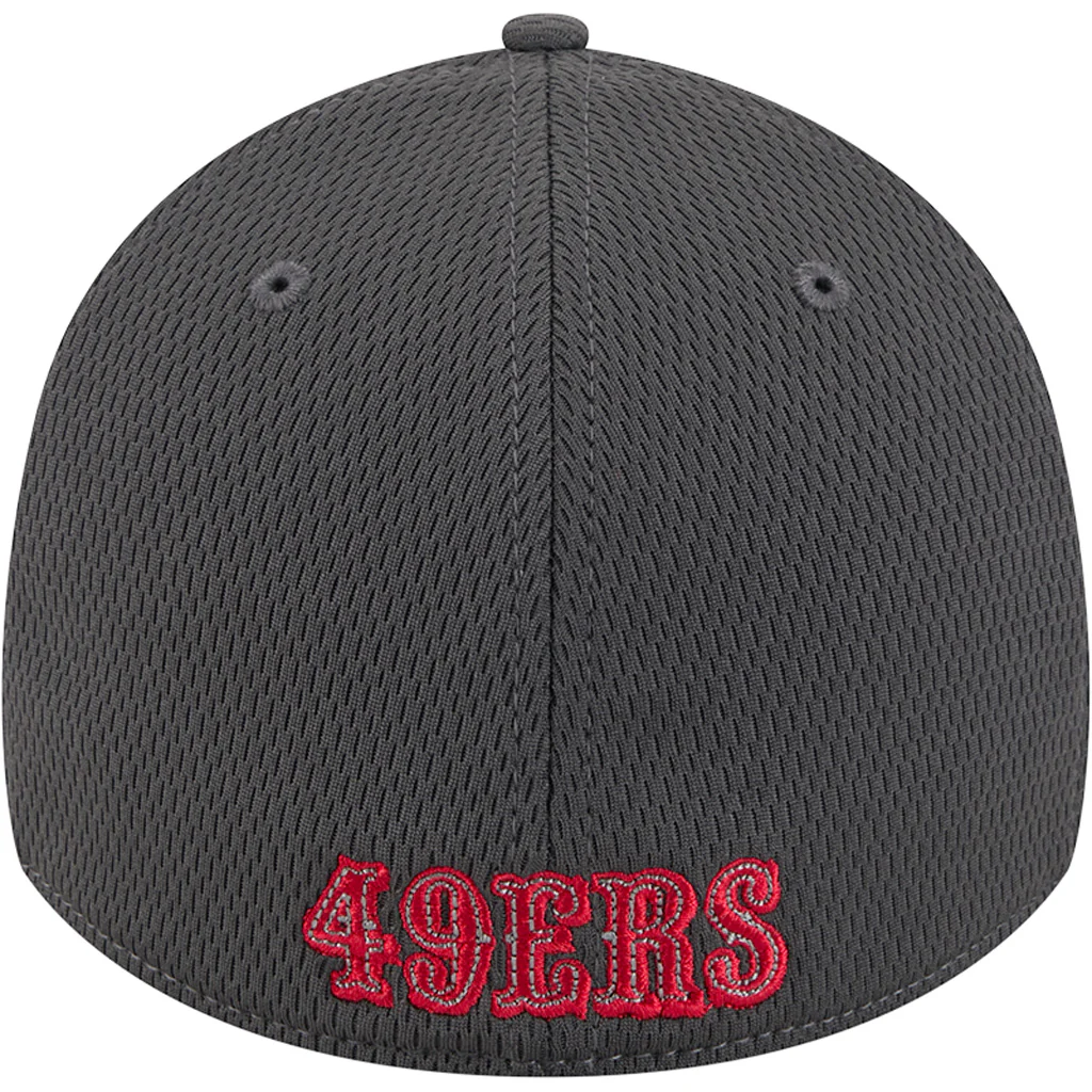 NFL San Francisco 49ers New Era Tonal Graphite 39THIRTY Flex Fit Hat - Graphite - Image 4