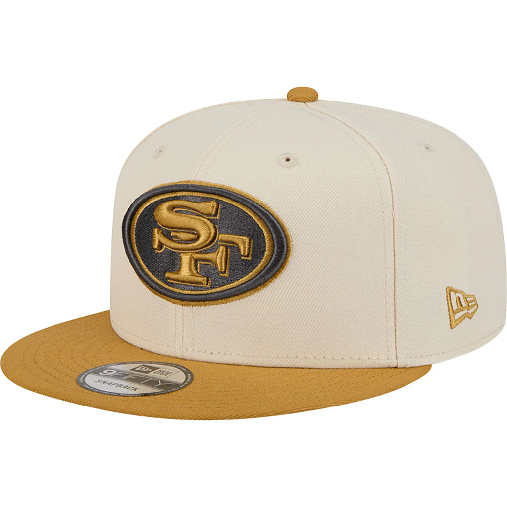 NFL San Francisco 49ers New Era Two-Tone Dusted 9FIFTY Snapback Hat - Light cream