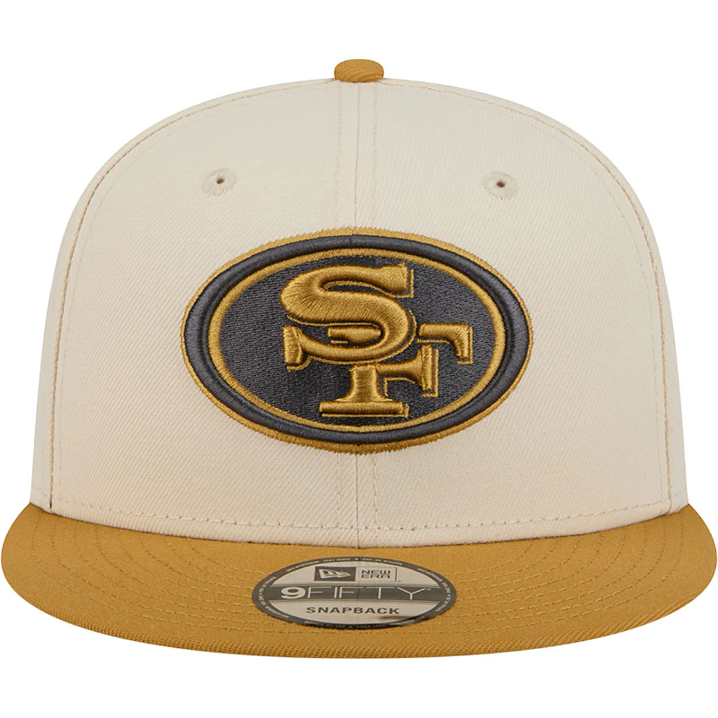 NFL San Francisco 49ers New Era Two-Tone Dusted 9FIFTY Snapback Hat - Light cream - Image 3