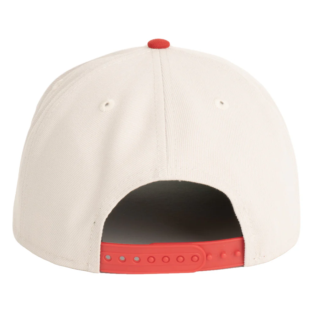 NFL San Francisco 49ers New Era Two-Tone Primary Team Color Stone 9FIFTY A-Frame Snapback Hat - Stone - Image 2