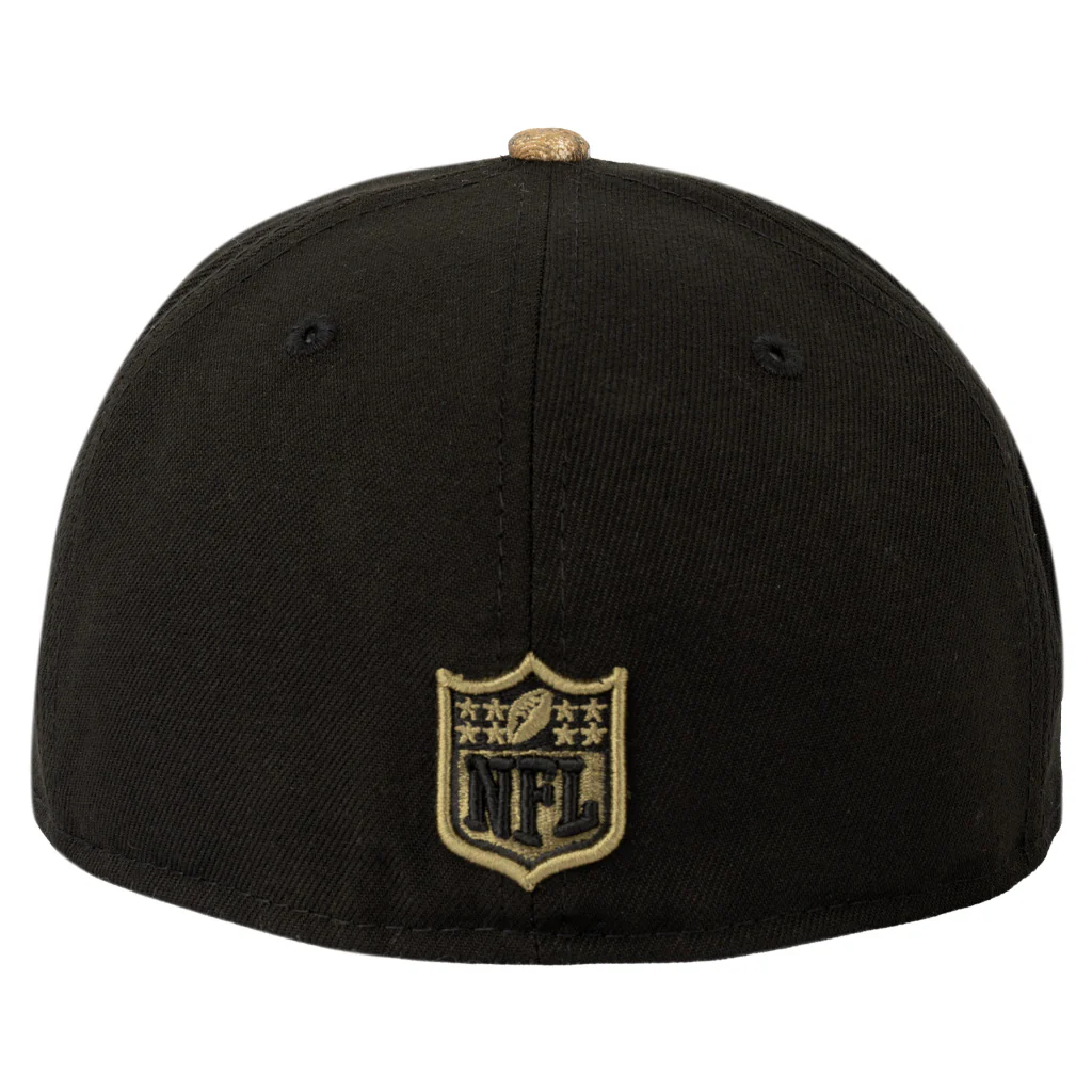 NFL San Francisco 49ers New Era Two-Tone Real Tree Shadow 59FIFTY Fitted Hat - Black - Image 3