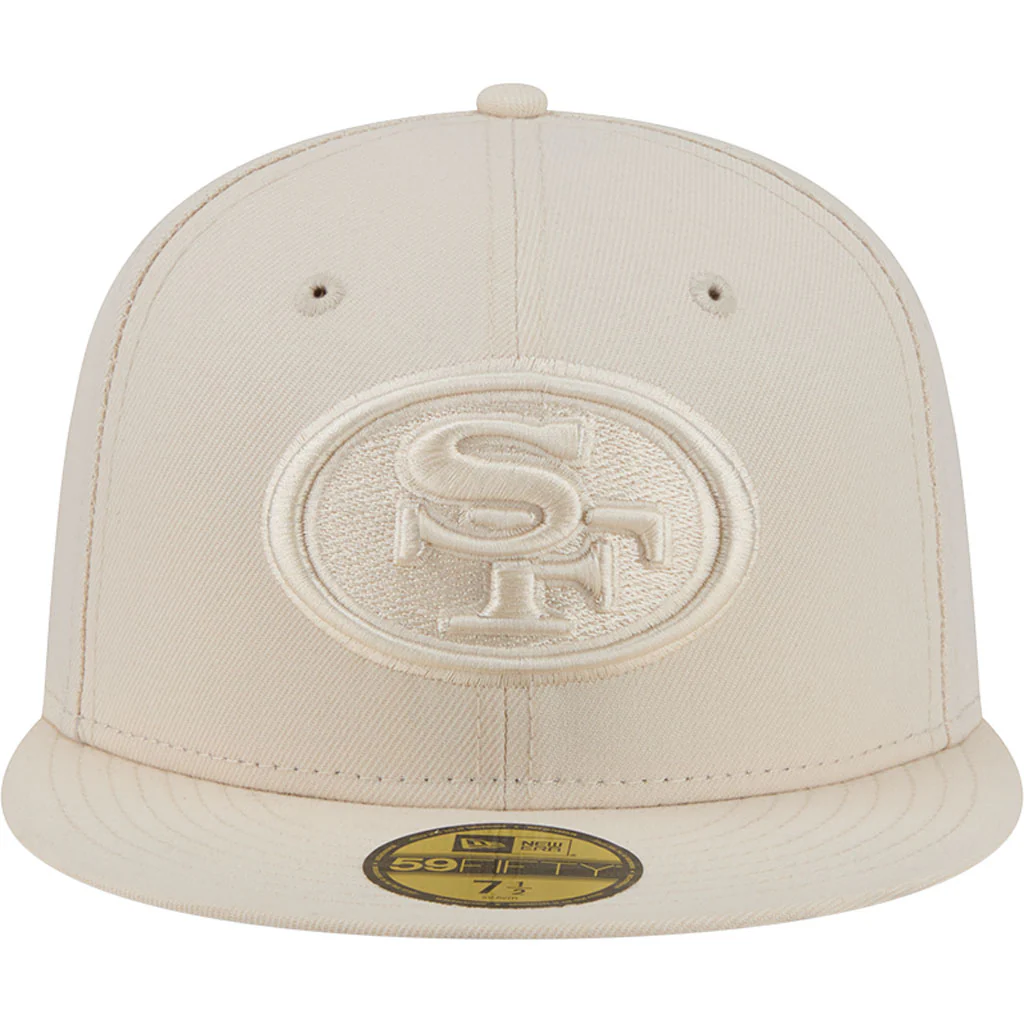 NFL San Francisco 49ers New Era Vanilla 59FIFTY Fitted Hat - Cream - Image 3