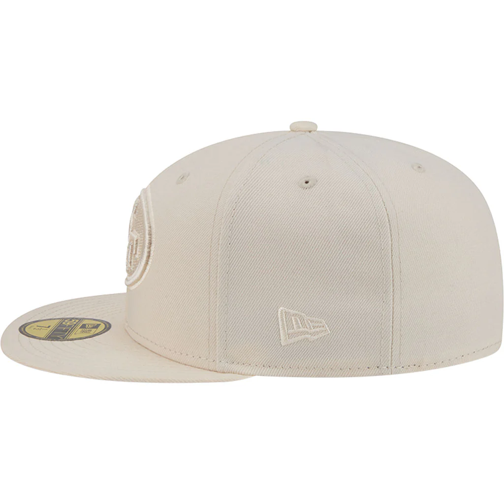 NFL San Francisco 49ers New Era Vanilla 59FIFTY Fitted Hat - Cream - Image 4