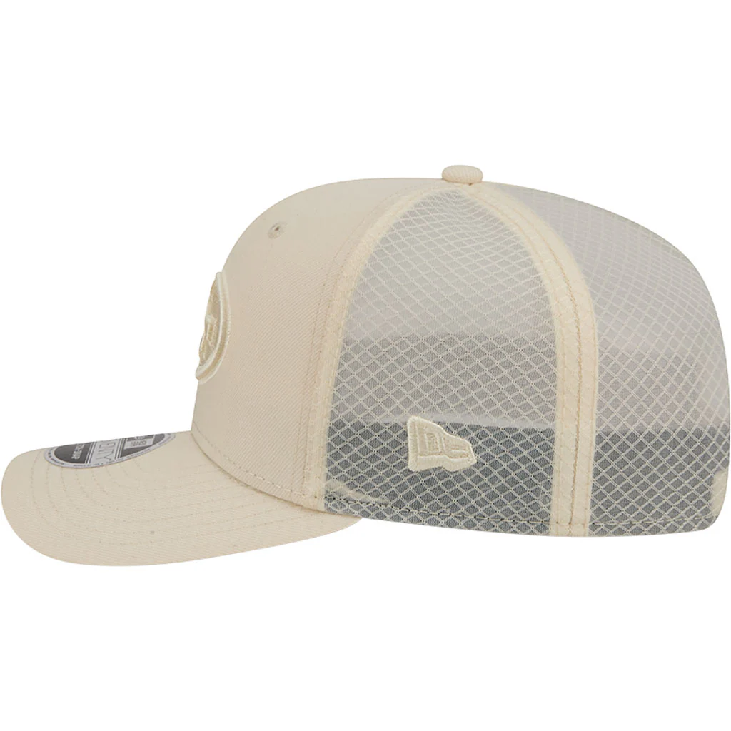 NFL San Francisco 49ers New Era Vanilla 9SEVENTY Stretch Snap Hat - Cream - Image 4