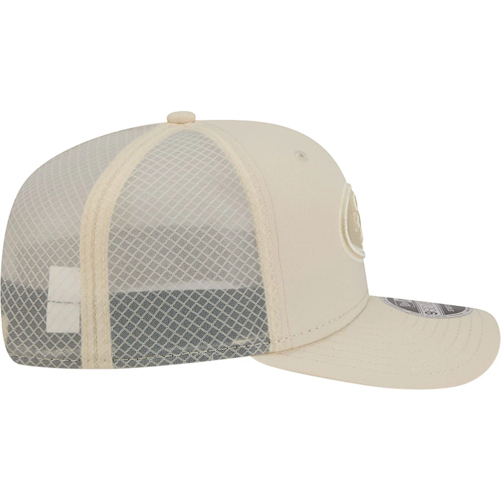 NFL San Francisco 49ers New Era Vanilla 9SEVENTY Stretch Snap Hat - Cream - Image 5