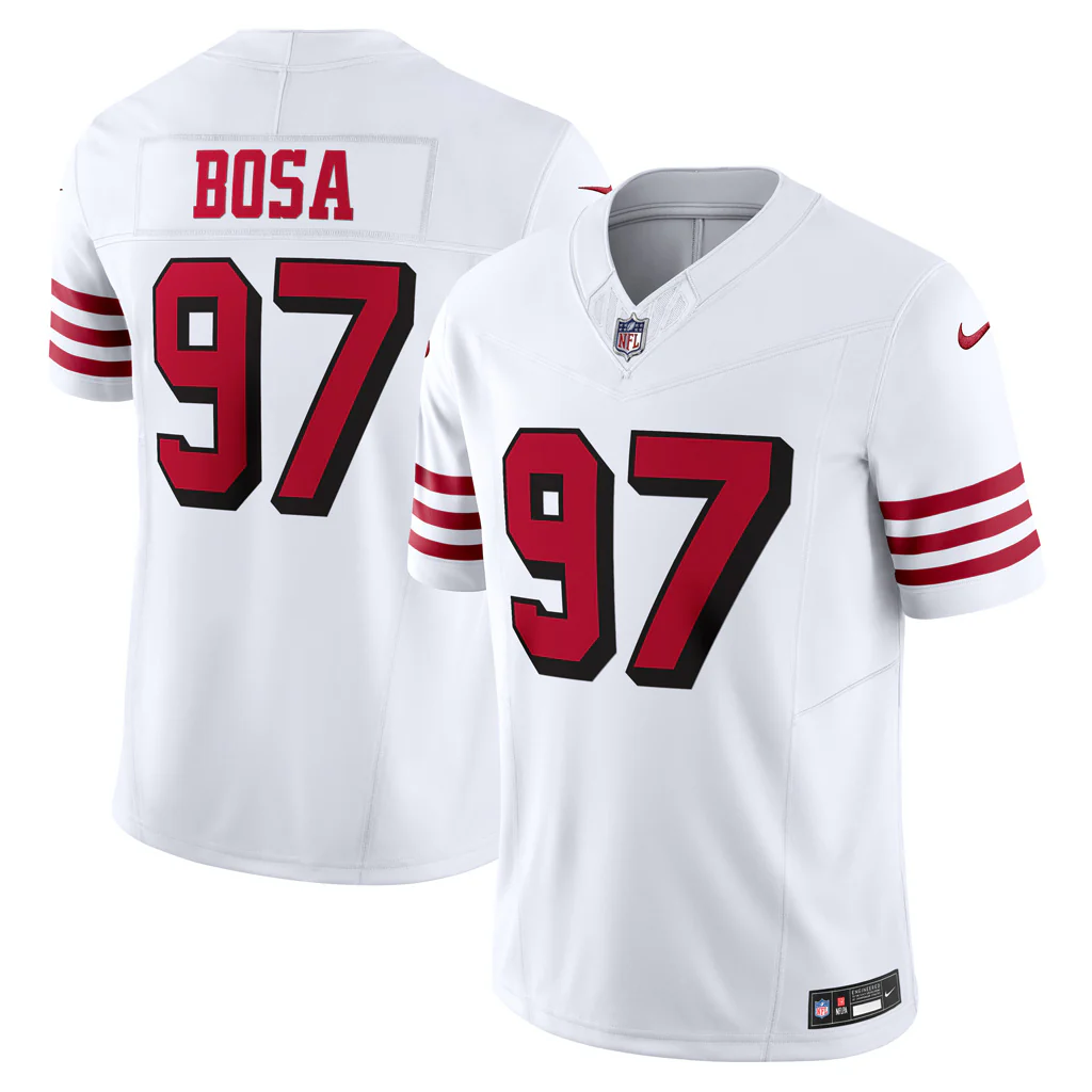 NFL San Francisco 49ers Nick Bosa Nike Alternate Vapor F.U.S.E. Limited Jersey - White