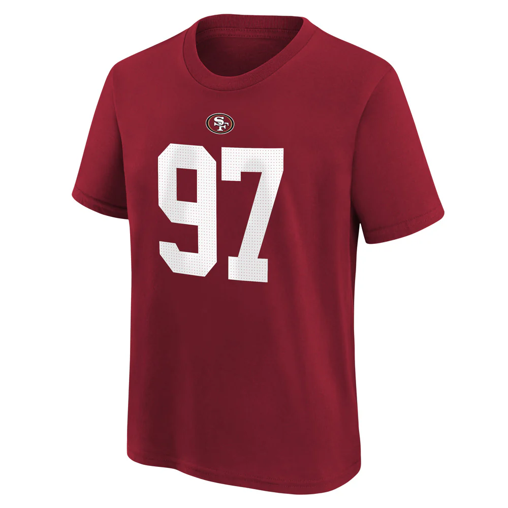 NFL San Francisco 49ers Nick Bosa Youth Nike Name & Number T-Shirt - Red - Image 2
