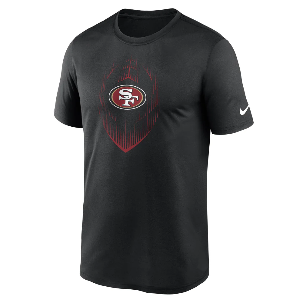 NFL San Francisco 49ers Nike 2024 Icon Legend T-Shirt - Black - Image 2