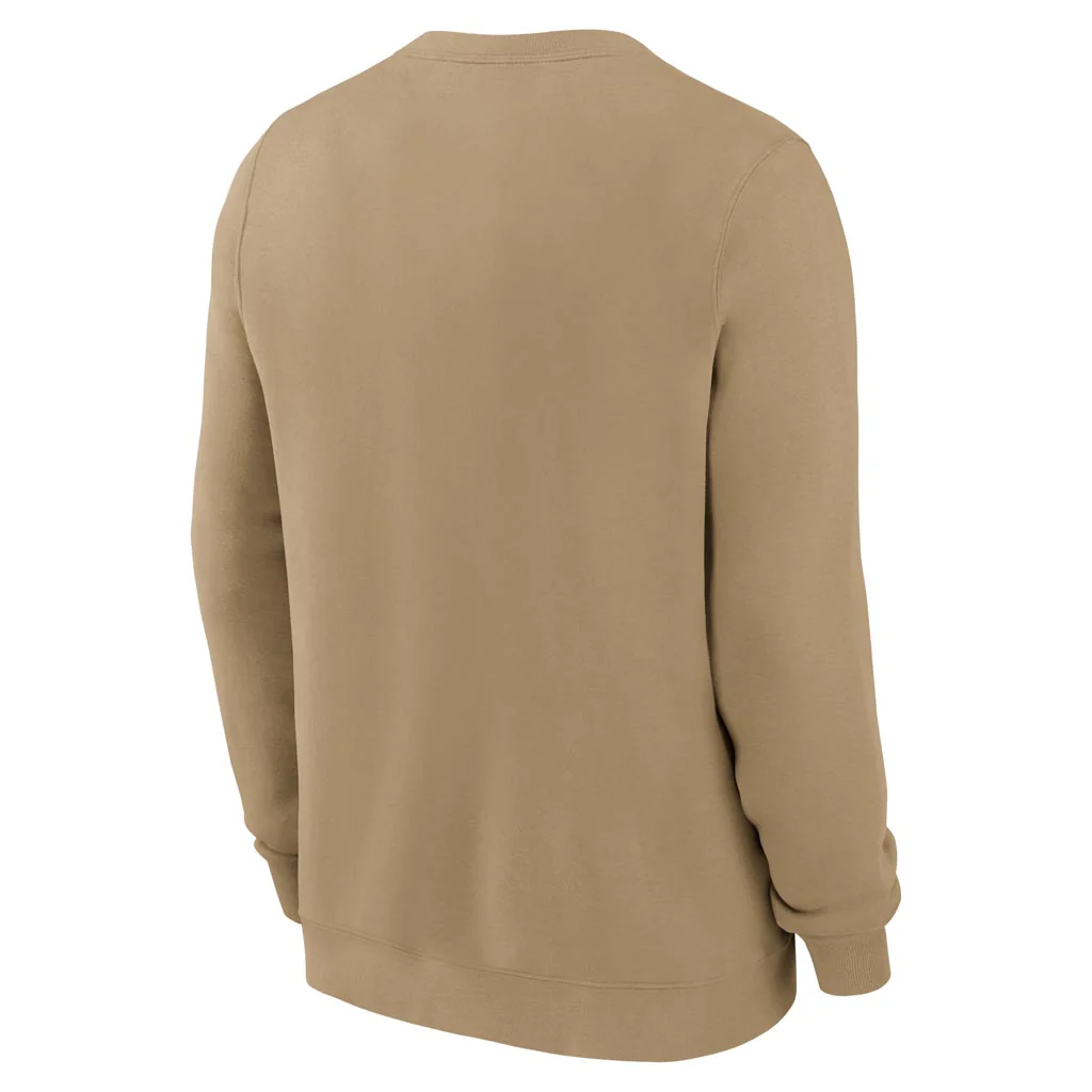 NFL San Francisco 49ers Nike 2025 Rewind Club Pullover Crew Sweatshirt - Brown - Image 3