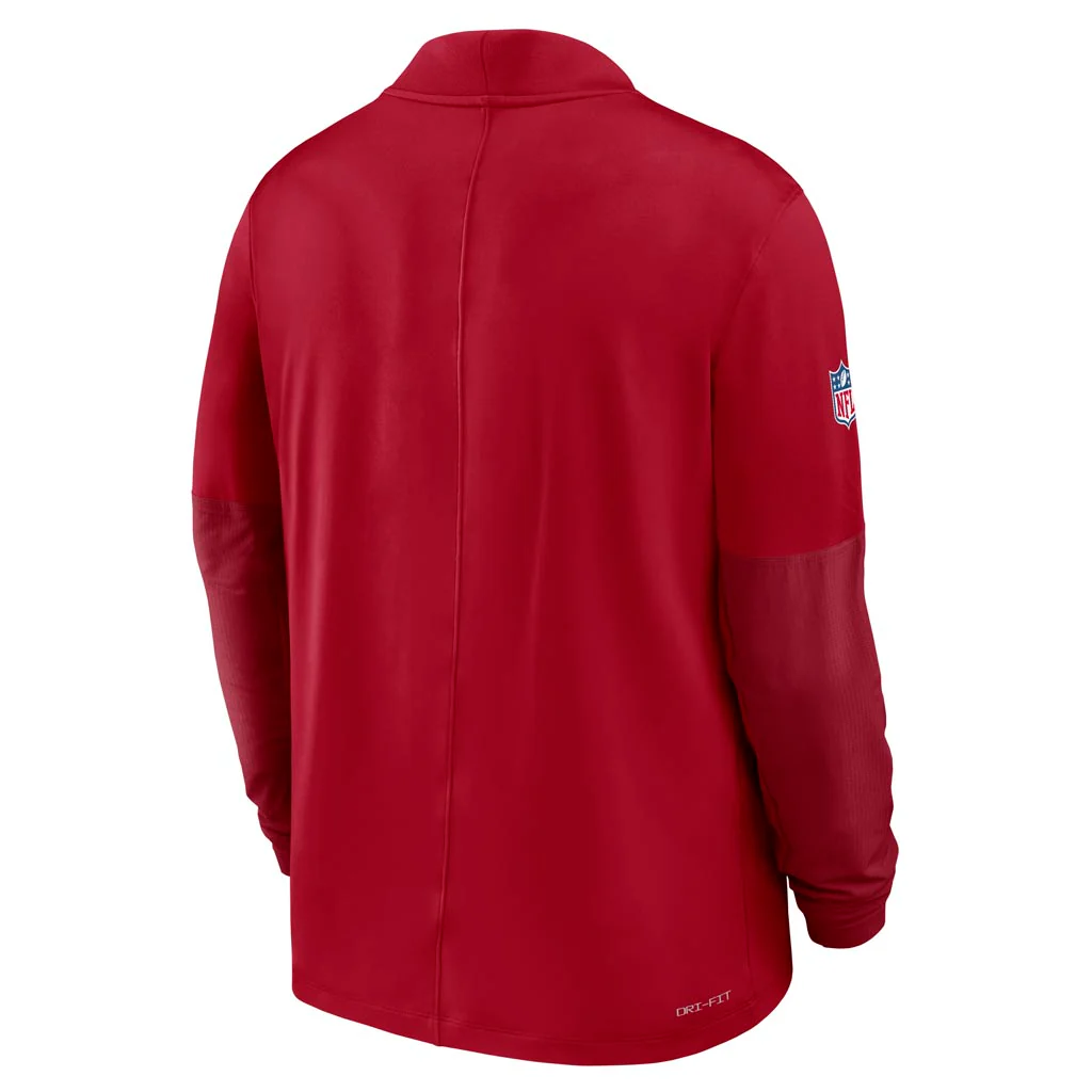 NFL San Francisco 49ers Nike 2025 Sideline Half-Zip Pullover Top - Red - Image 3