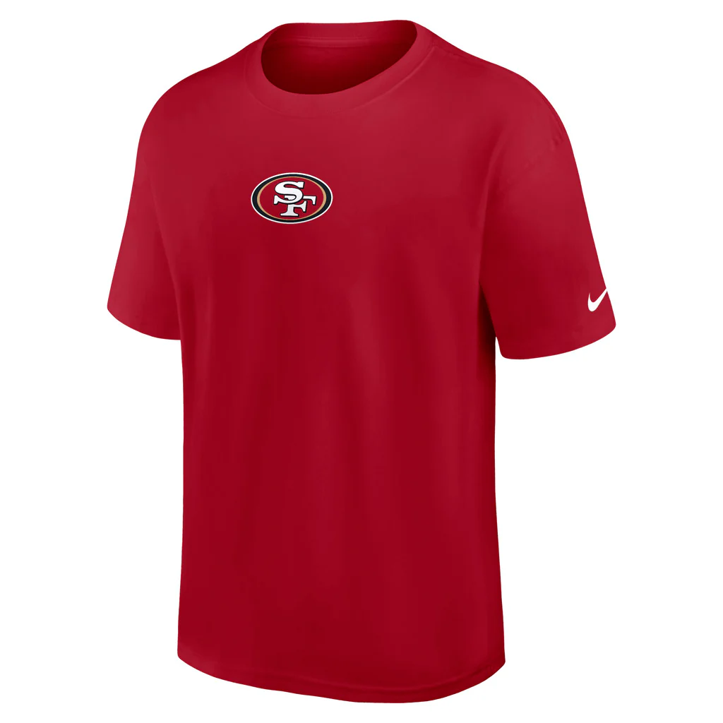 NFL San Francisco 49ers Nike Essential Heavy Max90 T-Shirt - Red - Image 2