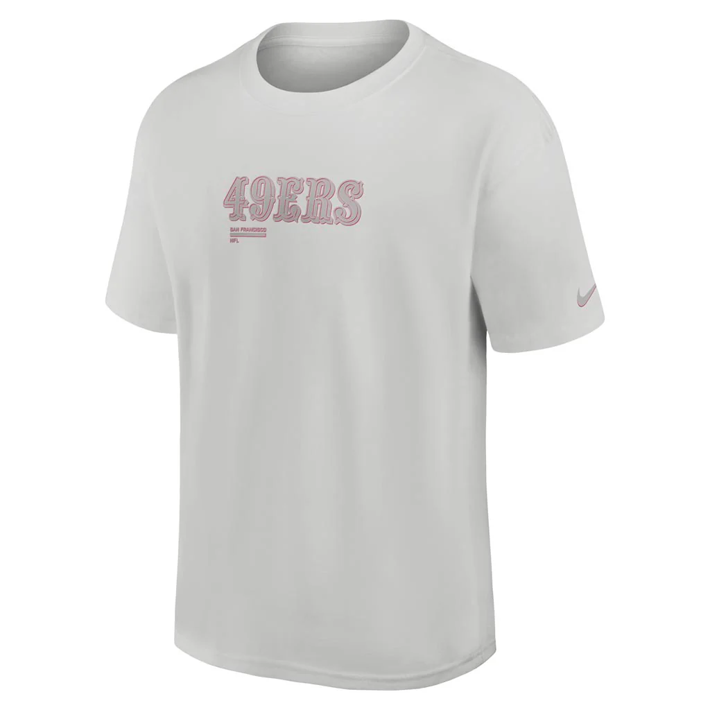 NFL San Francisco 49ers Nike Heavy Max90 T-Shirt - Gray - Image 2