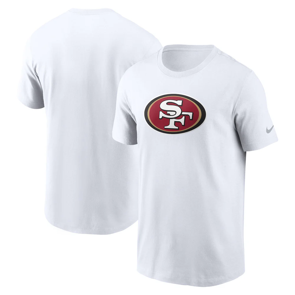 NFL San Francisco 49ers Nike Logo Essential T-Shirt - White