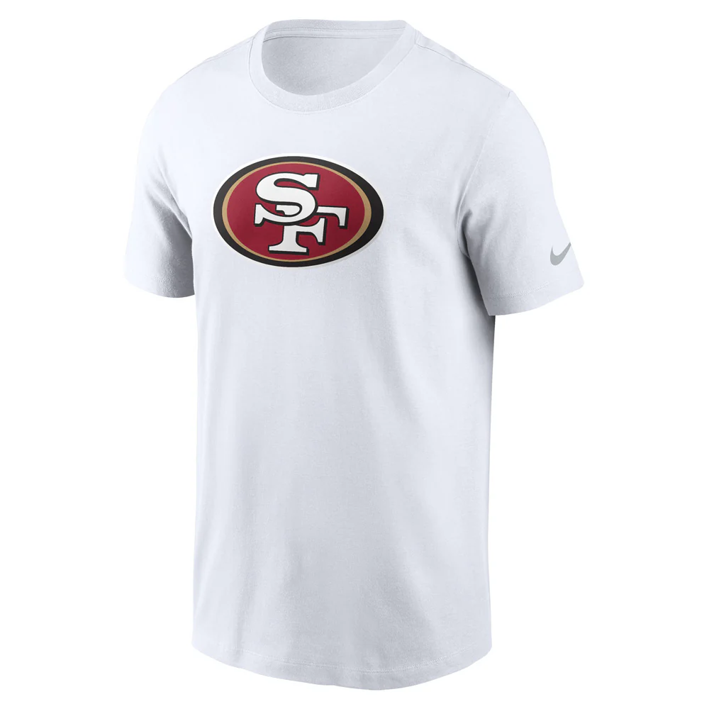 NFL San Francisco 49ers Nike Logo Essential T-Shirt - White - Image 2