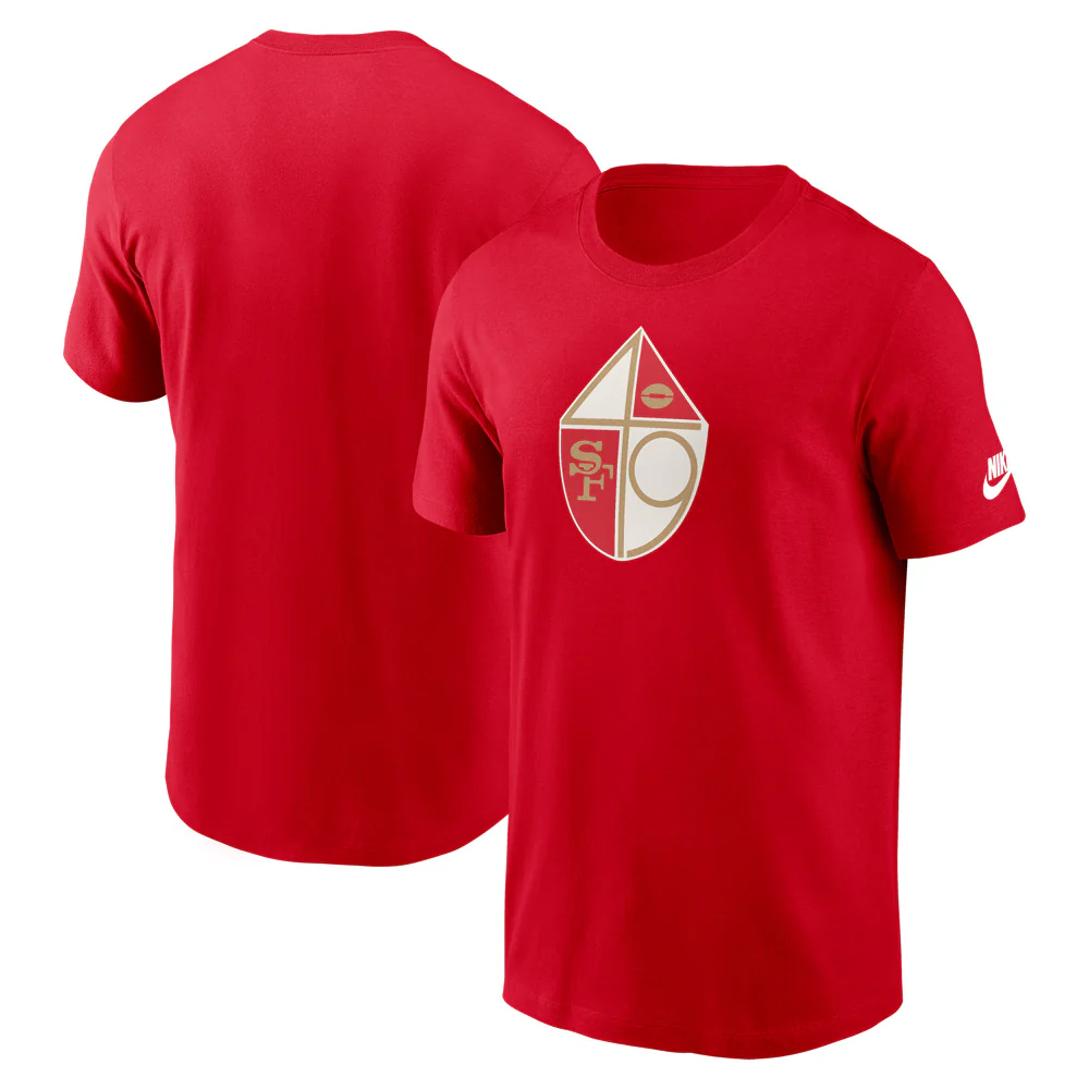 NFL San Francisco 49ers Nike Rewind Essential T-Shirt - Red