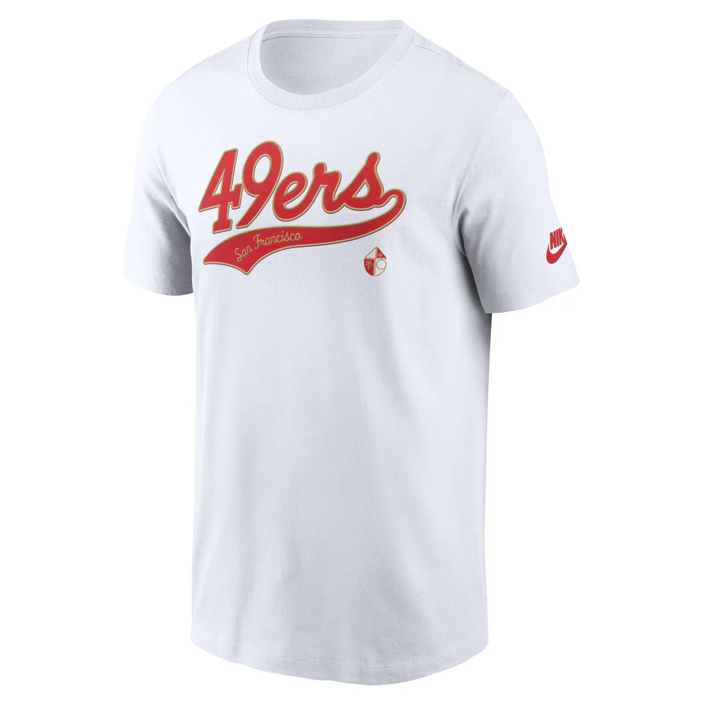 NFL San Francisco 49ers Nike Rewind Tailsweep T-Shirt - Image 2