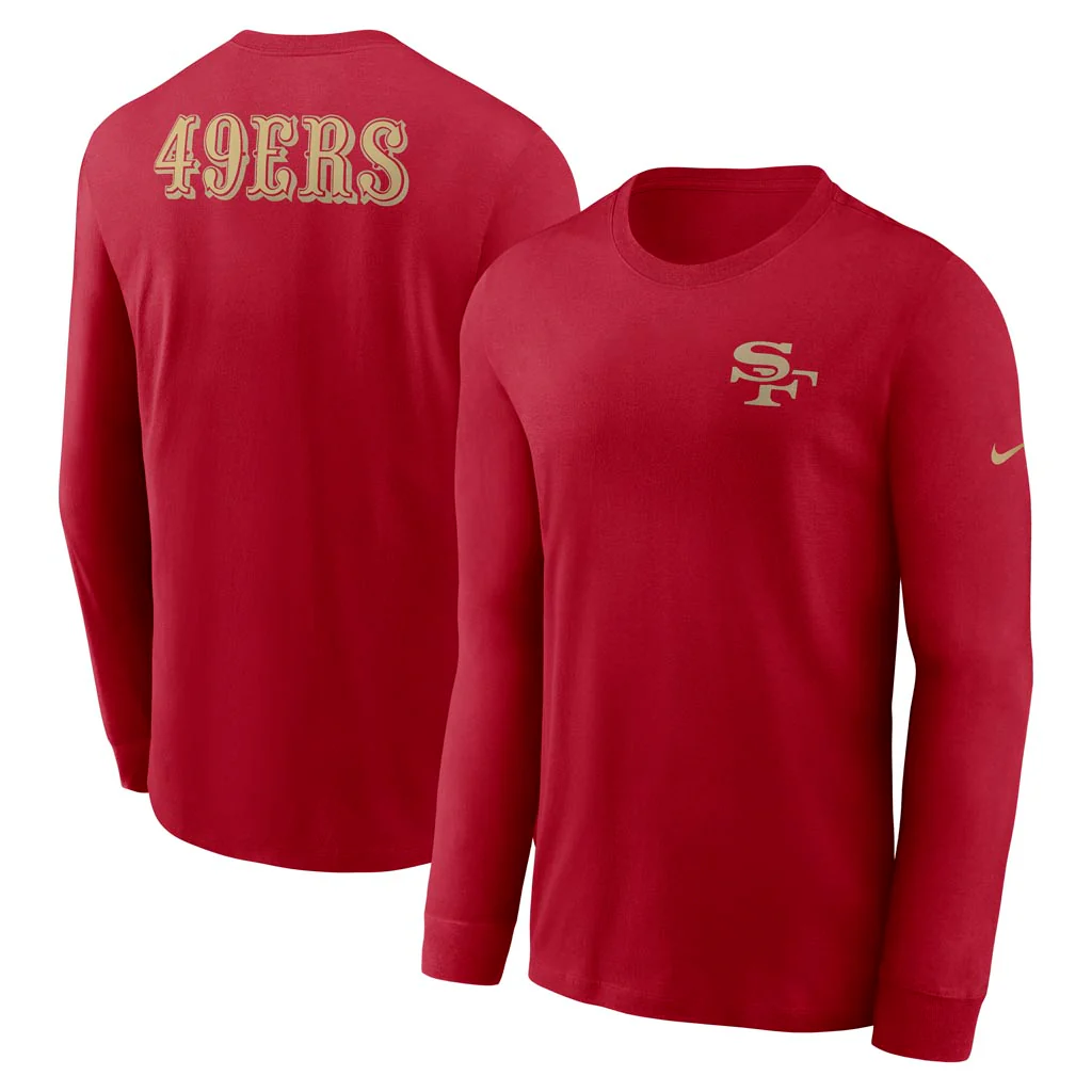 NFL San Francisco 49ers Nike Rivalries Cotton Long Sleeve T-Shirt - Red