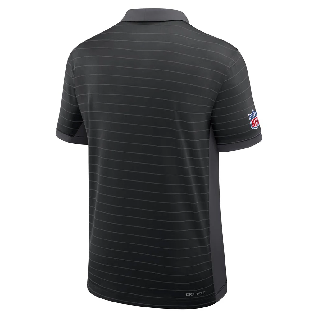 NFL San Francisco 49ers Nike Rivalry Stripe Polo - Black - Image 3
