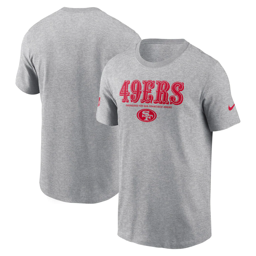 NFL San Francisco 49ers Nike Team Issue T-Shirt - Heather Gray