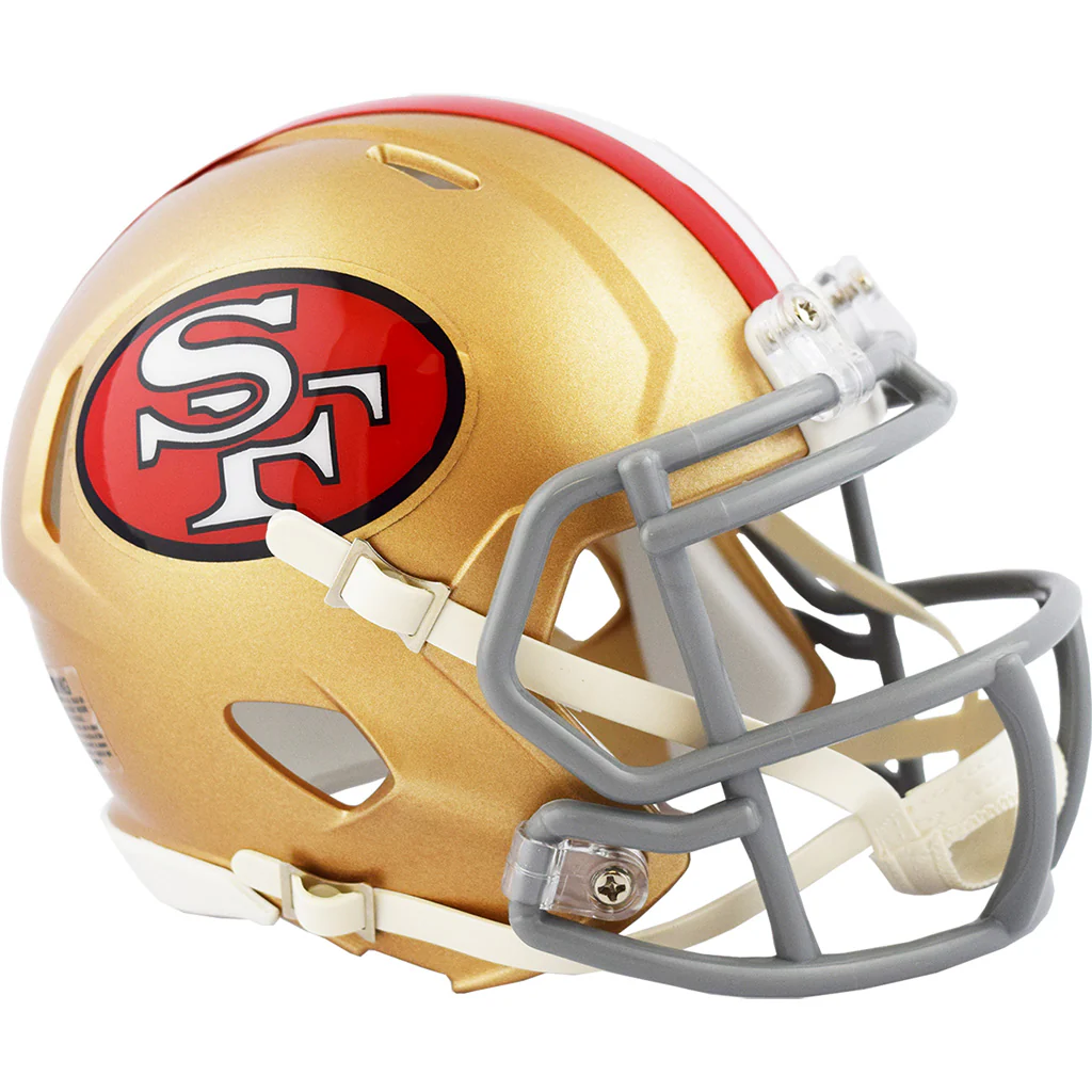 NFL San Francisco 49ers Riddell '64-'95 Throwback Mini Speed Helmet