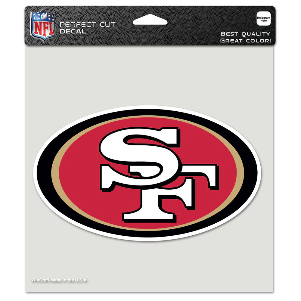 NFL San Francisco 49ers WinCraft 8" x 8" Logo Decal