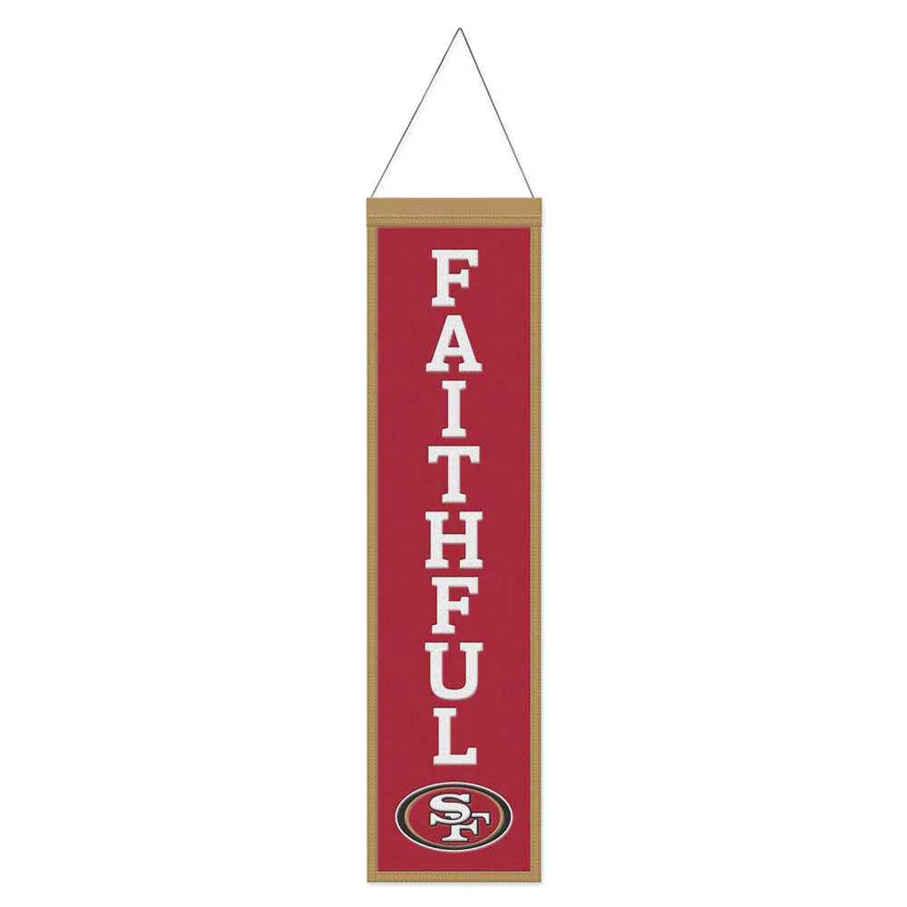 NFL San Francisco 49ers WinCraft Slogan Wool Banner