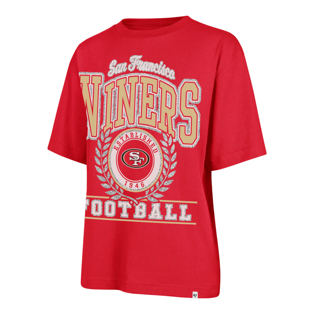 NFL San Francisco 49ers Women's '47 Ring True Foundation T-Shirt - Red - Image 2