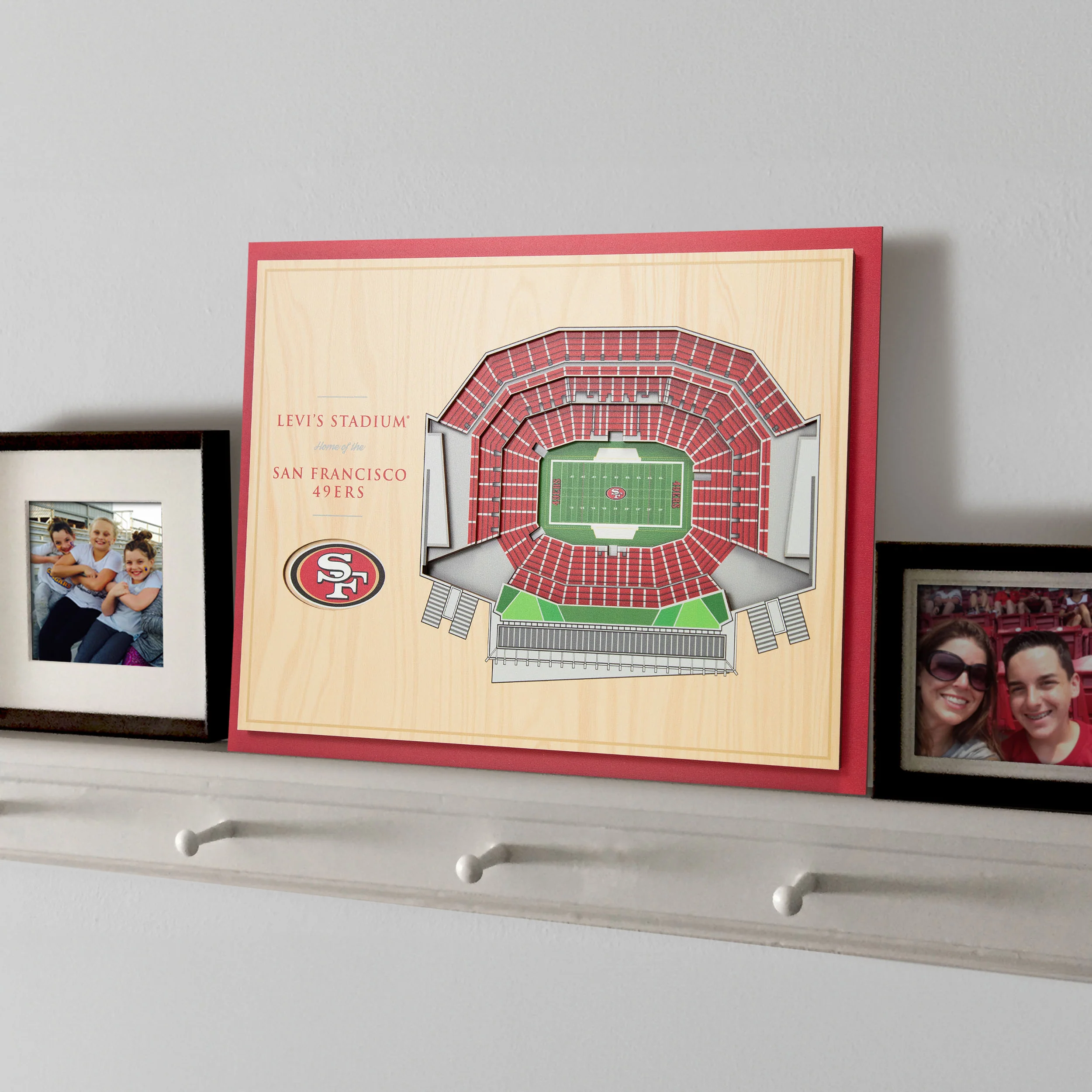 NFL San Francisco 49ers You the fan 5-Layer Stadium View Wall Art - Image 2