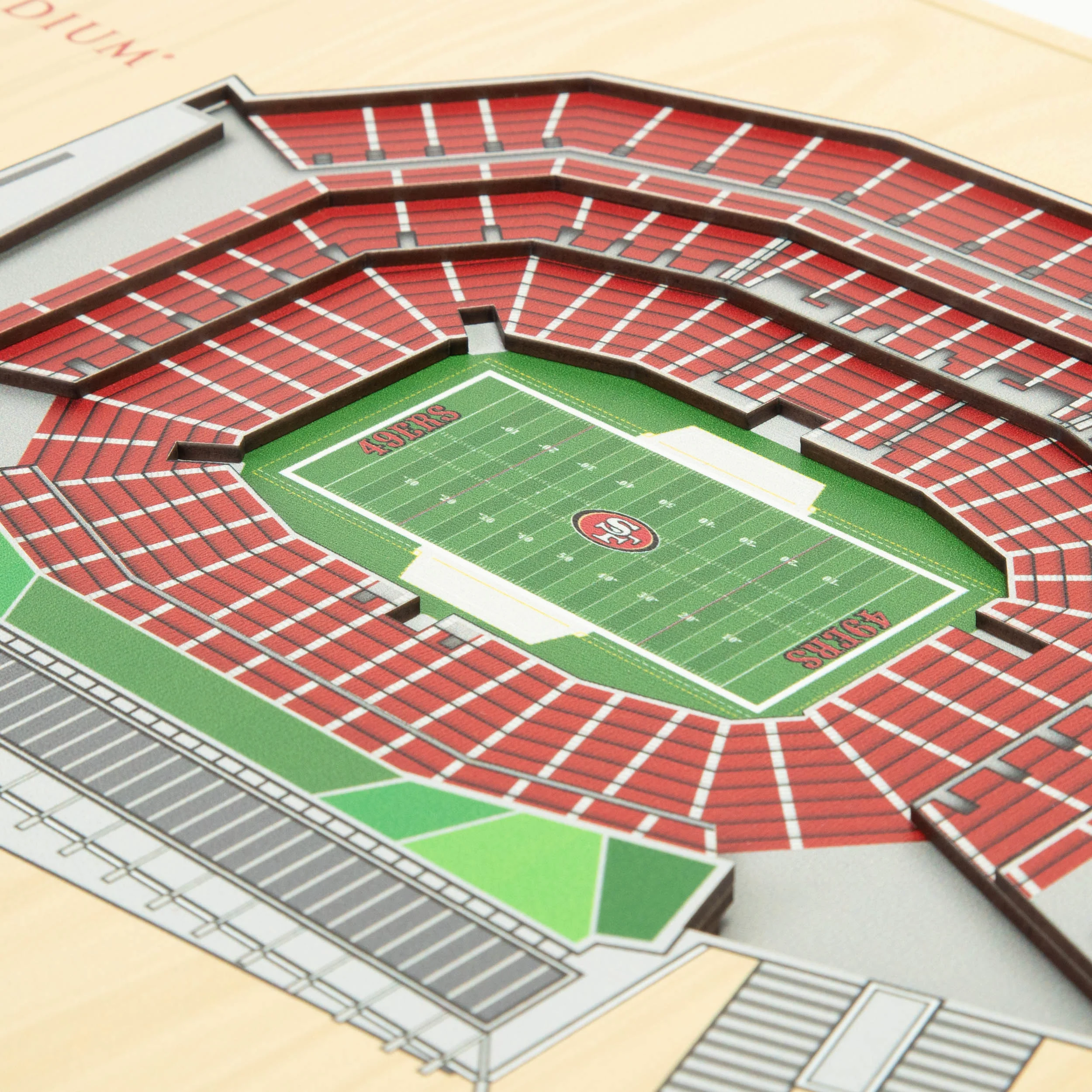 NFL San Francisco 49ers You the fan 5-Layer Stadium View Wall Art - Image 3
