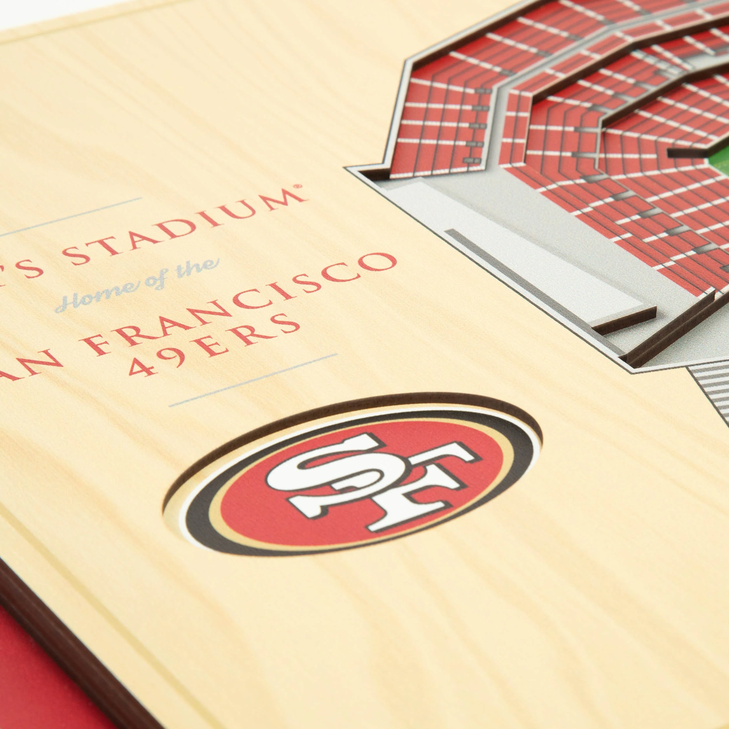 NFL San Francisco 49ers You the fan 5-Layer Stadium View Wall Art - Image 4