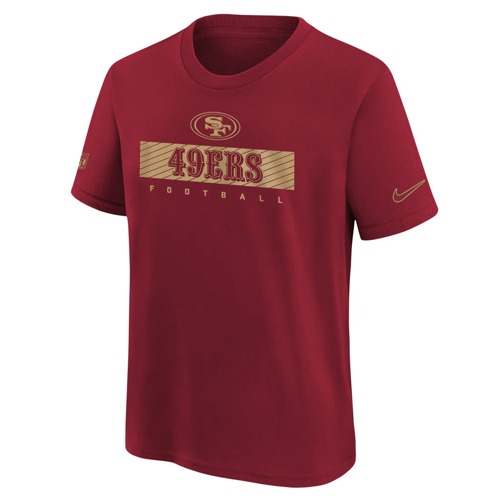 NFL San Francisco 49ers Youth Nike Team Issue Legend T-Shirt - Red - Image 2