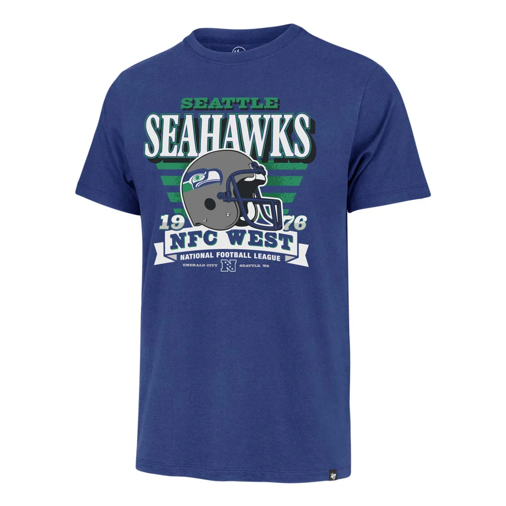 NFL Seattle Seahawks '47 Stripe Splash Franklin T-Shirt - Blue - Image 2