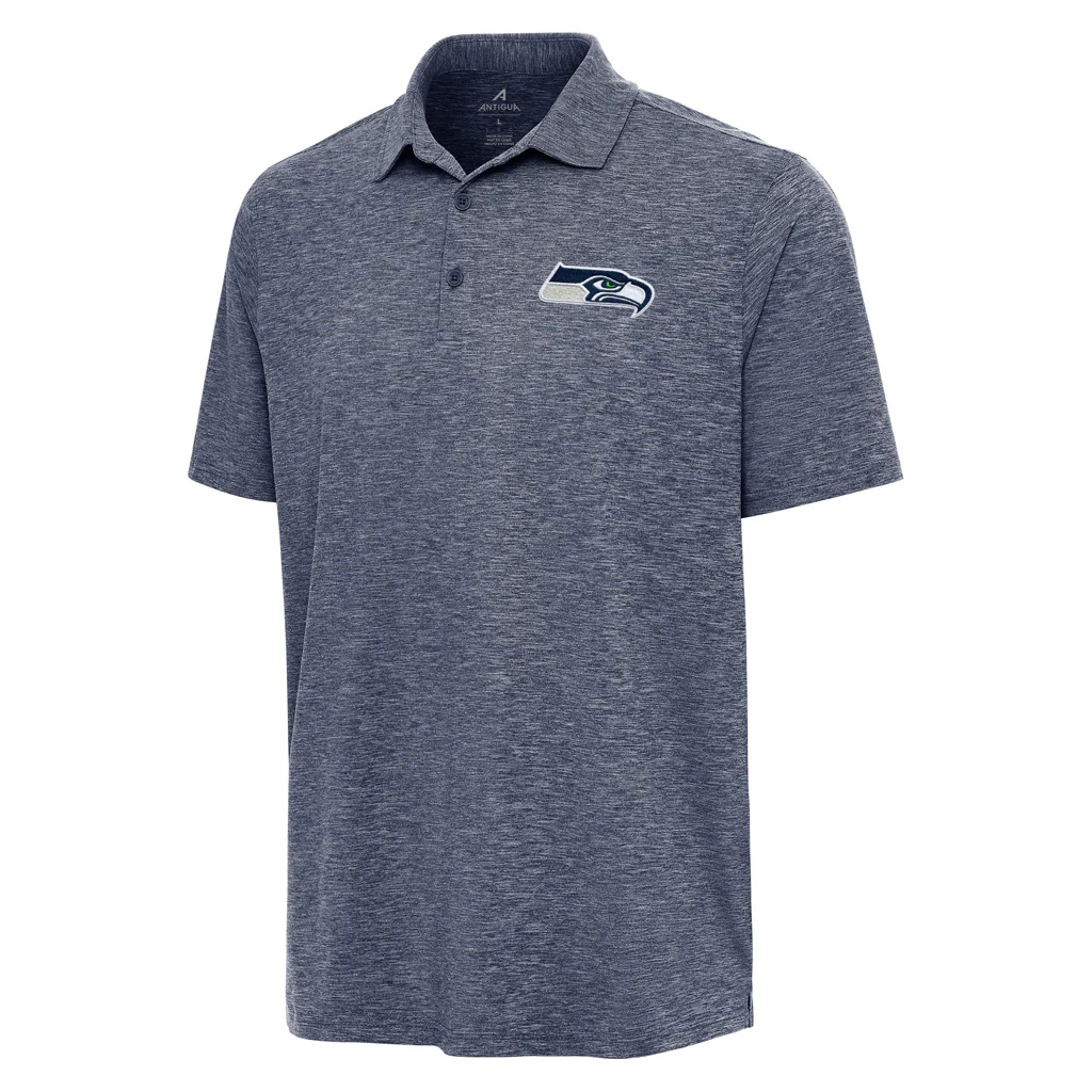NFL Seattle Seahawks Antigua Par 3 Polo - Navy
