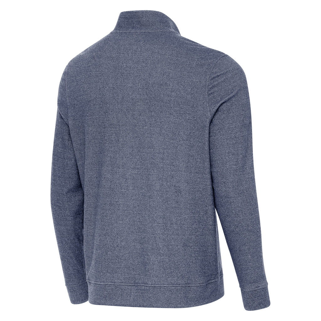 NFL Seattle Seahawks Antigua Subtle 1/4 Zip Pullover Jacket - Navy - Image 2