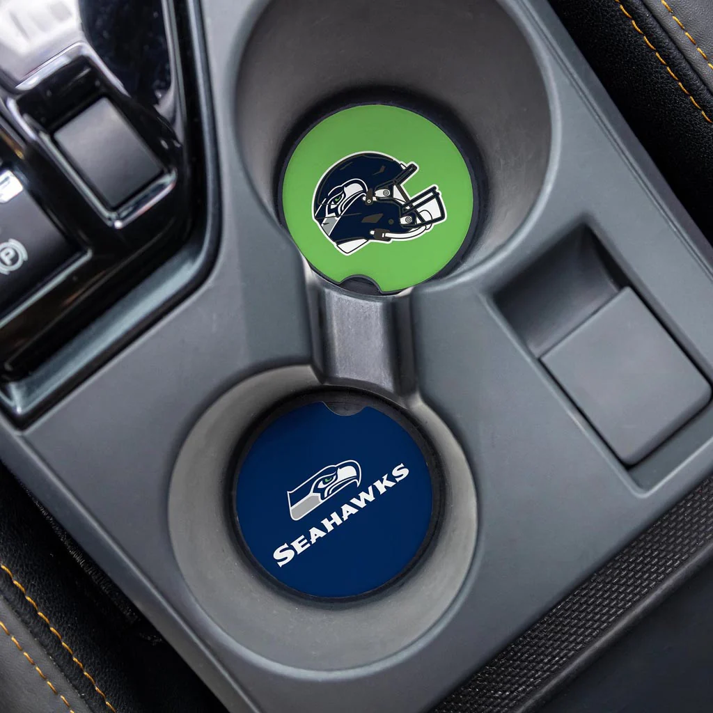 NFL Seattle Seahawks Evergreen 2-Pack Car Coasters - Image 2