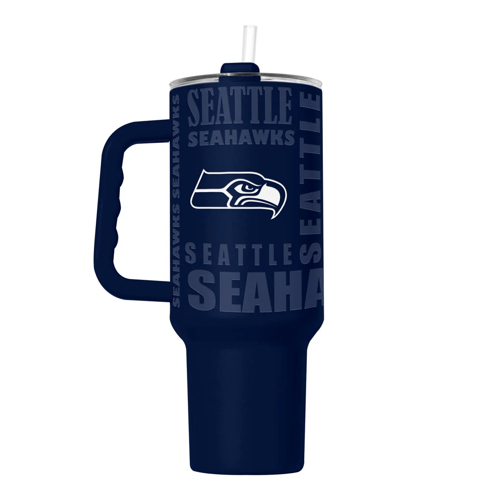 NFL Seattle Seahawks Logo Brands 40oz Replay Tumbler - Navy