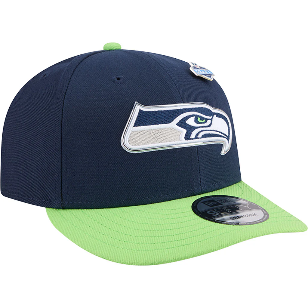 NFL Seattle Seahawks New Era 2026 Draft 9FIFTY Snapback Hat - Navy - Image 2