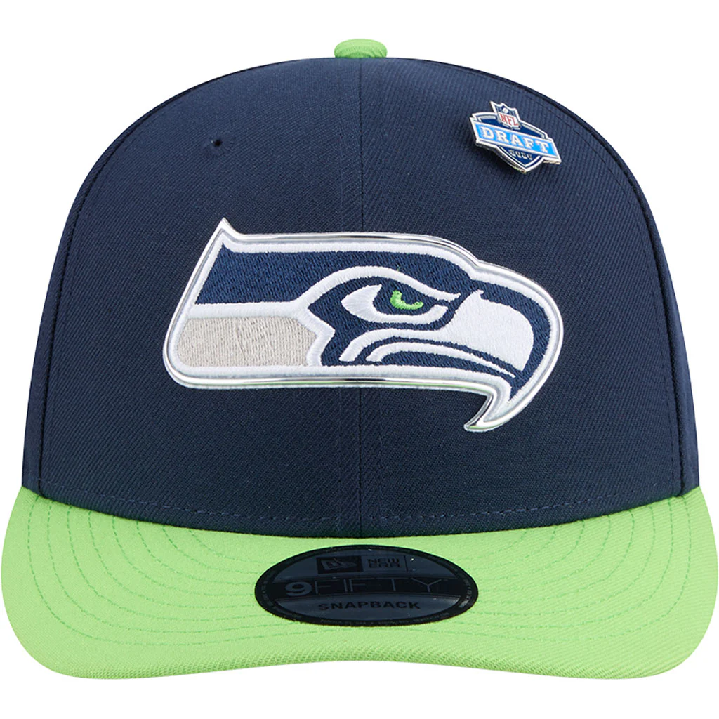 NFL Seattle Seahawks New Era 2026 Draft 9FIFTY Snapback Hat - Navy - Image 3