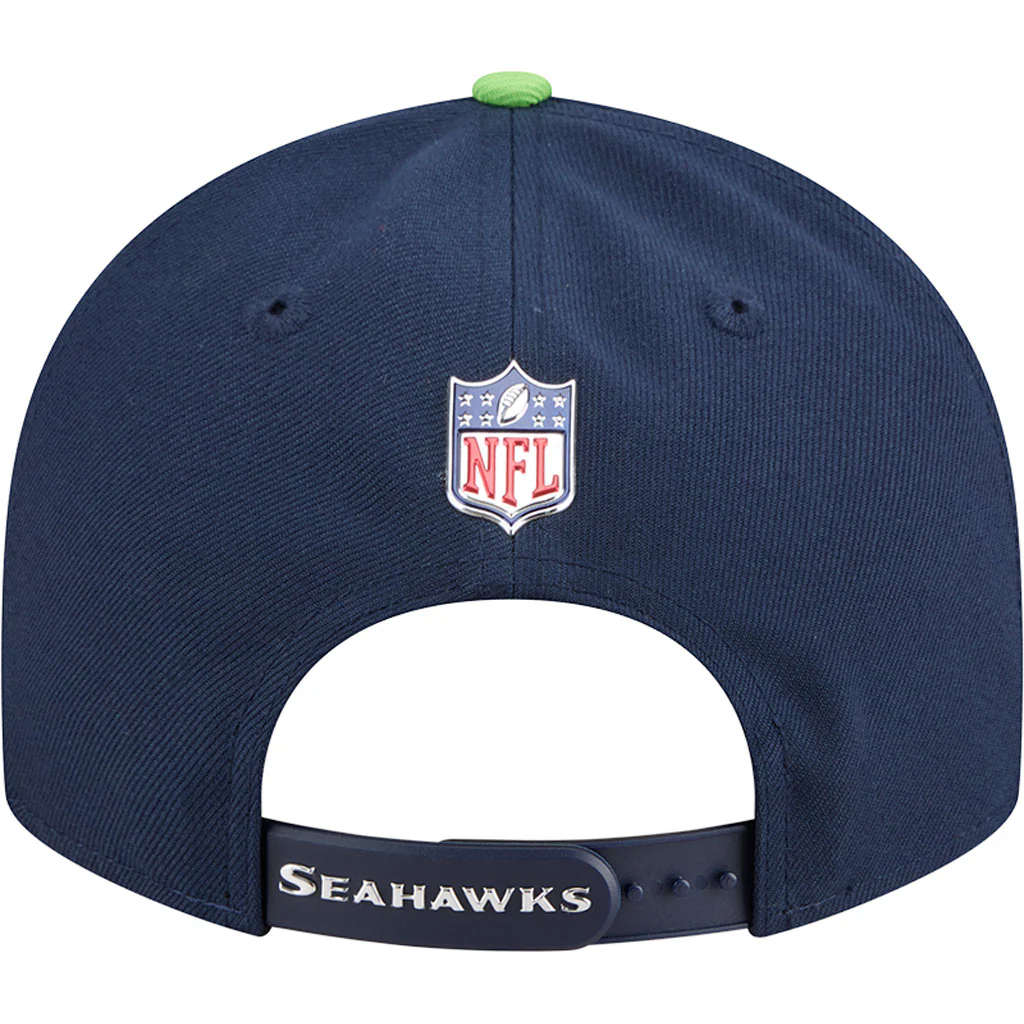 NFL Seattle Seahawks New Era 2026 Draft 9FIFTY Snapback Hat - Navy - Image 6