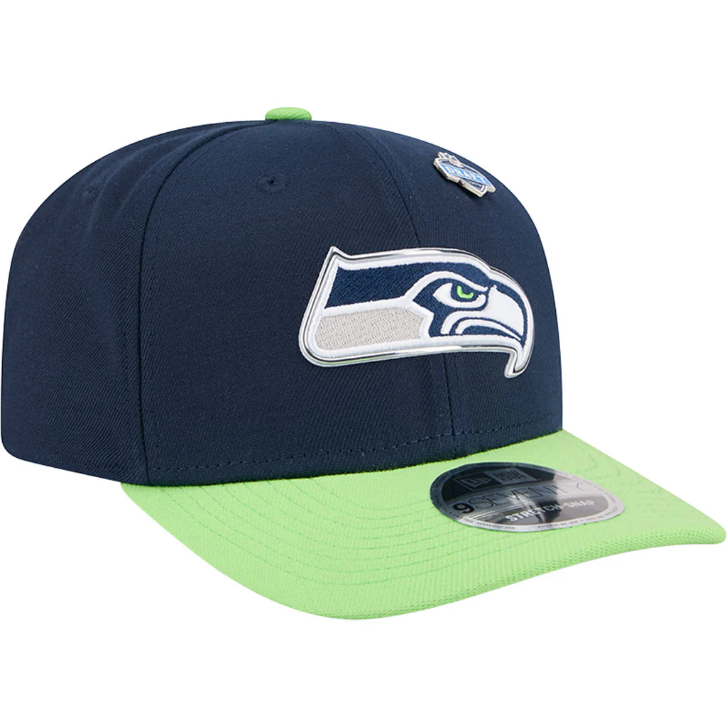NFL Seattle Seahawks New Era 2026 Draft 9SEVENTY Snapback Hat - Navy - Image 2