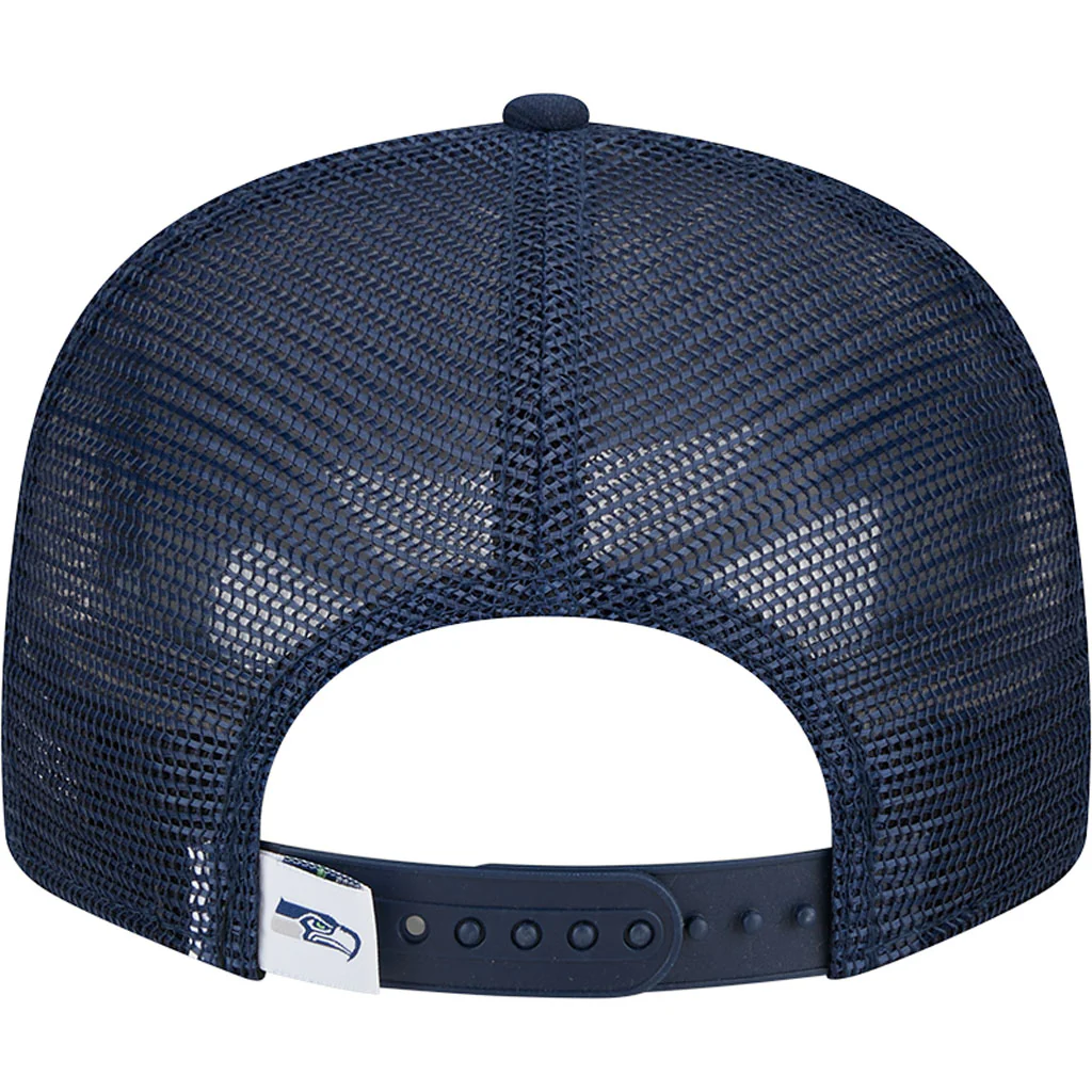 NFL Seattle Seahawks New Era Primary OTC Trucker 9FIFTY Snapback Hat - Navy - Image 6