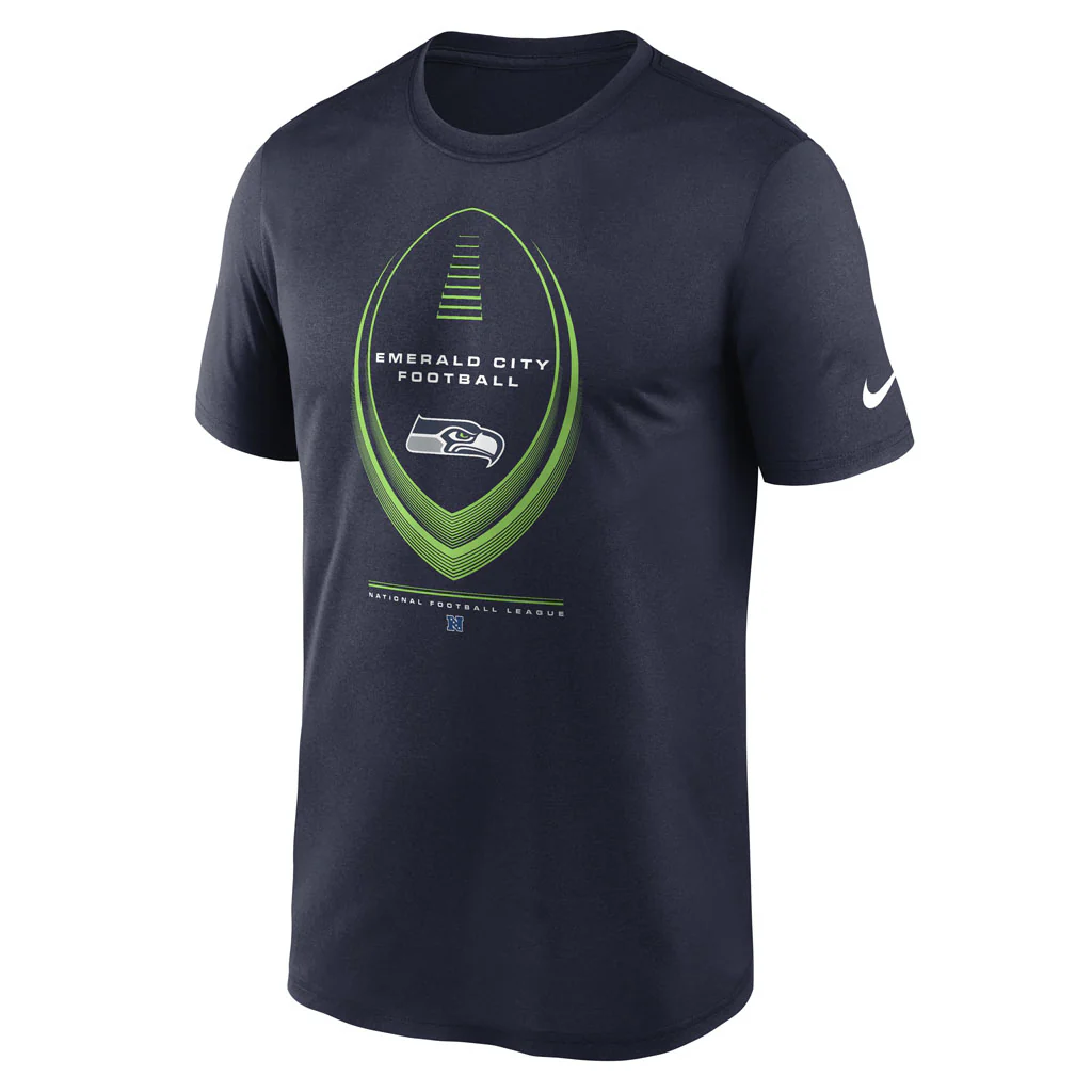 NFL Seattle Seahawks Nike 2026 Icon Legend T-Shirt - Navy - Image 2